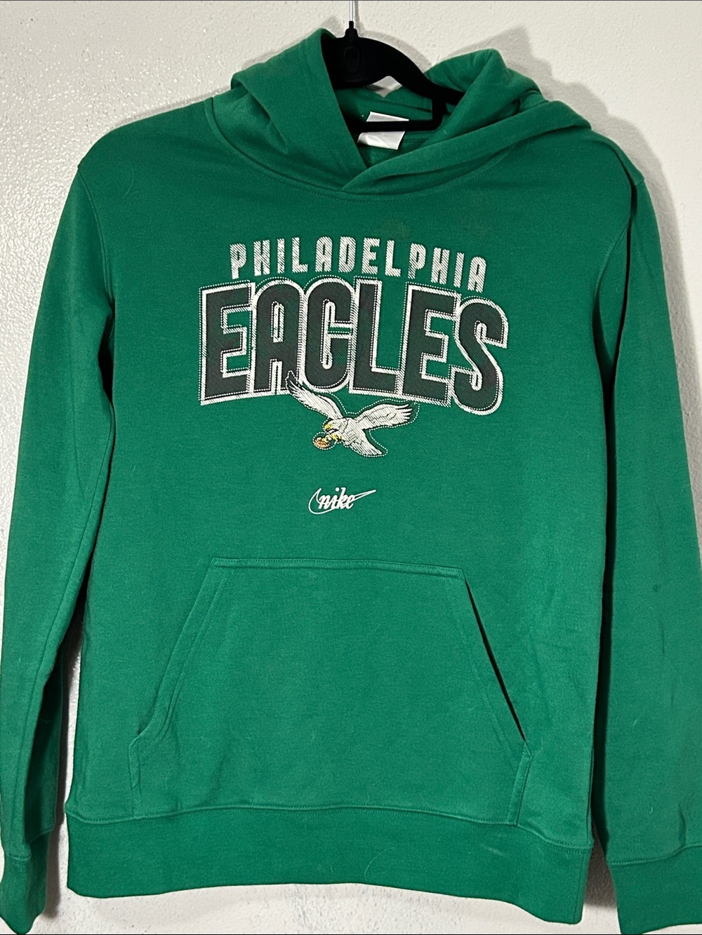Nike Philadelphia Eagles Hoodie Youth Boys L 14/16 Green NFL